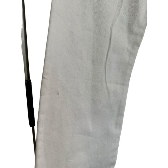 NWT Avec Les Filles High Rise Straight Leg Cropped Jeans in Ecru White Size 30 - Picture 5 of 11